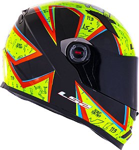 Capacete Ls2 Ff358 Rafael Paschoalin Amarelo