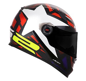 Capacete Ls2 Ff358 STARWAR Vermelho e Branco