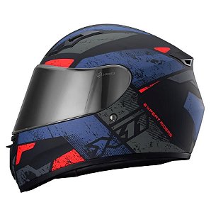 Capacete X11 Trust Pro Balads Laranja Fosco e Azul