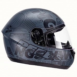 Capacete Peels Spike Papers Kings Preto Chumbo Fosco