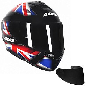 COMBO - Capacete Axxis Draken Uk Gloss Black/ Red/ Blue