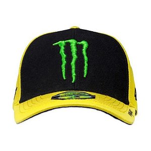 Boné VR46 17 Sponsor Black Yellow Original