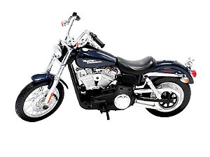 Moto Harley Davidson: FXDBI Dyna Street Bob (2006) azul - 1:12
