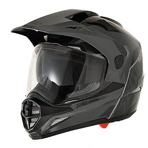 Capacete X11 Crossover Solides Cinza