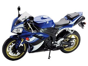 Miniatura Moto Yamaha: YZF-R1 - Azul - 1:10