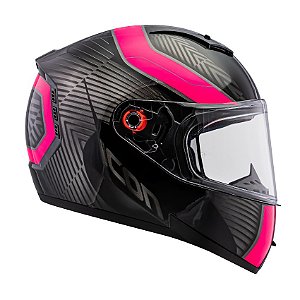 Capacete Peels Icon Shadow Preto e Rosa