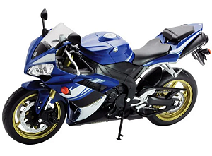 Miniatura Moto Yamaha YZF-R1 - Azul - 1:12