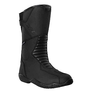 Bota X11 Feminina Celeste Motociclista Preta