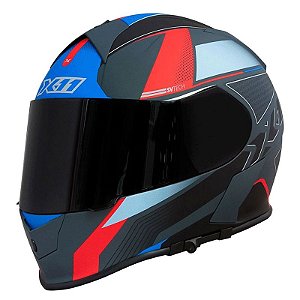 Capacete X11 Revo Pro Flagger Sv C/Viseira Extra Vermelho Fosco