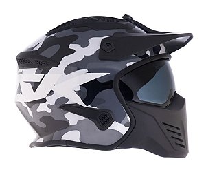 Capacete Norisk Darth Aircraft Camo White