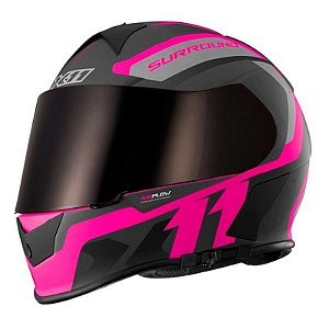 Capacete X11 Revo Pro Surround Rosa (com viseira solar)