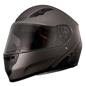 Capacete X11 Trust Solides Cinza Chumbo Fosco