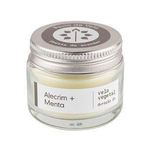 Mini Vela Alecrim + Menta | Refrescante