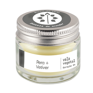 Mini Vela Pera + Vetiver | Refrescante