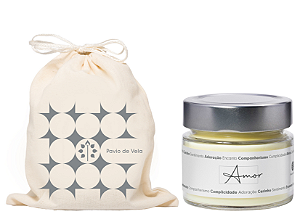 Kit Palavras | Vela 145g + Saquinho - Escolha sua Palavra