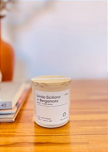 Vela Limão Siciliano + Bergamota | Citrico