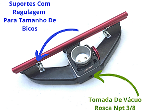 Coletor De Admissão Para Injetar C10 Opala Caravan 6cc Com Tbi De 60mm