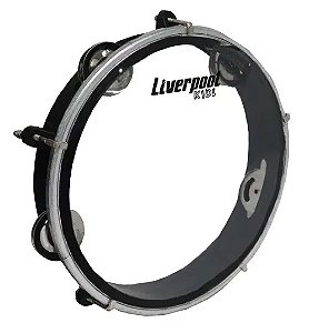 PANDEIRO JUNIOR 8" ABS PRETO PELE CRISTAL