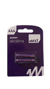 PILHA ALCALINA AAA LR6 MXT BLISTER 2 UN