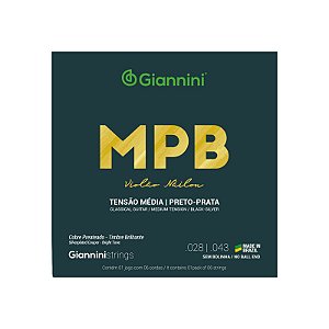 ENC. GIANNINI VIOLÃO NYLON preto-prata