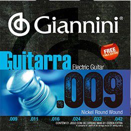 ENC. GIANNINI GUITARRA NIQUEL 0.009