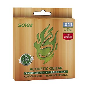 ENC. SOLEZ VIOLÃO AÇO - BRONZE 0,011