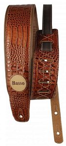 CORREIA BASSO VTSL CROCODILE MARROM