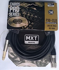 CABO MICROFONE P10+XLR PRO SERIES 5,00M