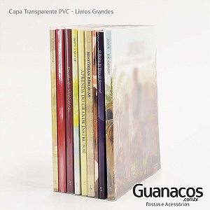 Capa para LIVROS Grandes | PVC Cristal