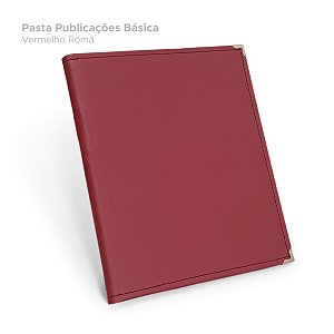 Pasta de Publicações Básica - Vermelho Romã
