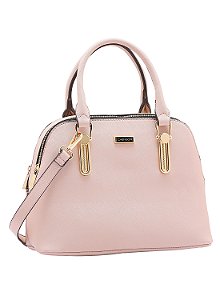 Bolsa feminina de mão - Textura Clássica - Rosa - Chenson 3484618