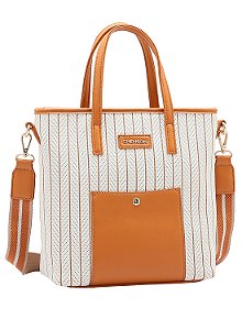 Bolsa feminina - Alça de mão - Sport Cool - Bege- Chenson 3784792