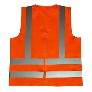Colete de Sinalização - Laranja Fluorescente - Tam. Único
