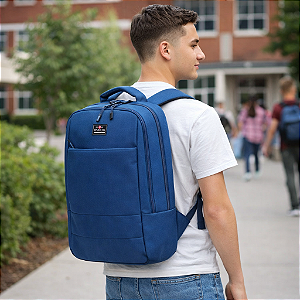 Mochila Escolar Porta Notebook - Republic Vix 8734089 - Azul