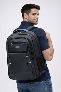 Mochila Executiva Porta Notebook - Republic Vix 8732243 - Cinza