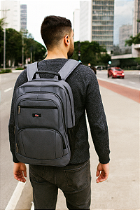 Mochila Executiva Porta Notebook - Republic Vix 8734031 - Cinza