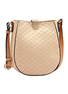 Bolsa Feminina Chenson Original - Luxury Monograma - Transversal - Bege 3485050