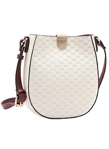 Bolsa Feminina Chenson Original - Luxury Monograma - Transversal - Off White 3485050