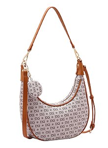 Bolsa Feminina Chenson Original - Elegance Luxo - Alça de Ombro - Bege 3485085