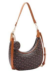 Bolsa Feminina Chenson Original - Elegance Luxo - Alça de Ombro - Café 3485085