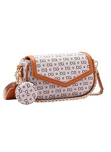 Bolsa Feminina Chenson Original - Elegance Luxo - Alça Tiracolo - Bege 3485087