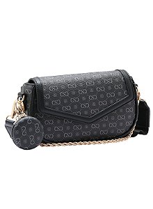 Bolsa Feminina Chenson Original - Elegance Luxo - Alça Tiracolo - Preto 3485087