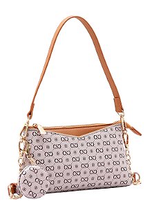 Bolsa Feminina Chenson Original - Elegance Luxo - Alça de Ombro - Bege 3485089