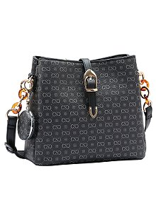 Bolsa Feminina Chenson Original - Elegance Luxo - Alça Transversal - Preto 3485082