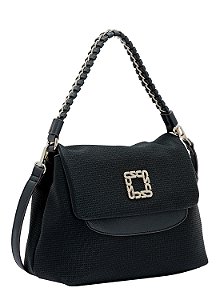 Bolsa Feminina Chenson Original - Ferragem Deluxe - Alça de Mão - Preto 3485057