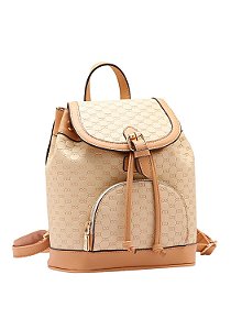 Mochila Feminina Chenson Original - Luxury Monograma - Bege 8485045