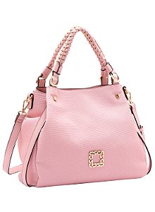 Bolsa Feminina Chenson Original - Ferragem Deluxe - Alça de Mão - Rosa 3485056