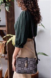 Bolsa Feminina Chenson Original - Elemento Gráfico - Alça de Ombro - Preto - 3485097