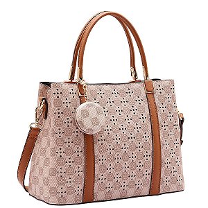 Bolsa Feminina Chenson Original - New Cristal - Alça de Mão - Marrom 3485025