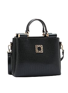 Bolsa Feminina Chenson Original - Perolado Chic - Alça de Mão - Preto 3485062